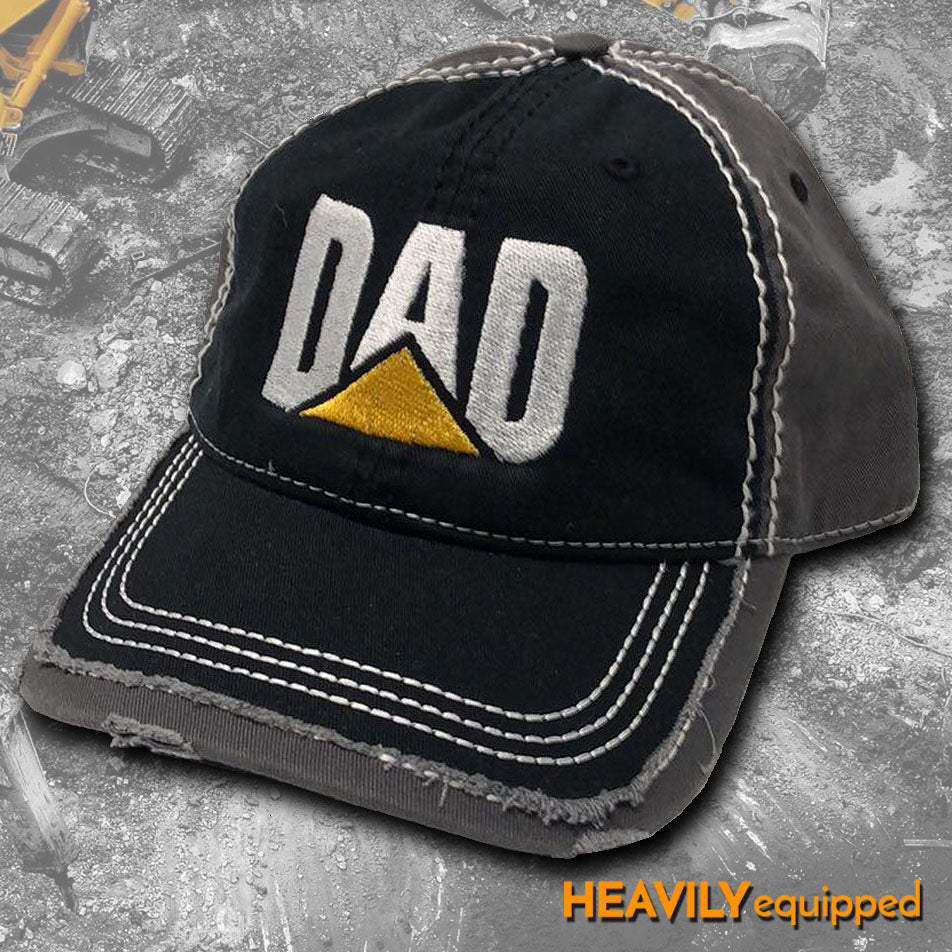 "DAD" Embroidered Distressed Hats