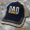 "DAD" Embroidered Distressed Hats