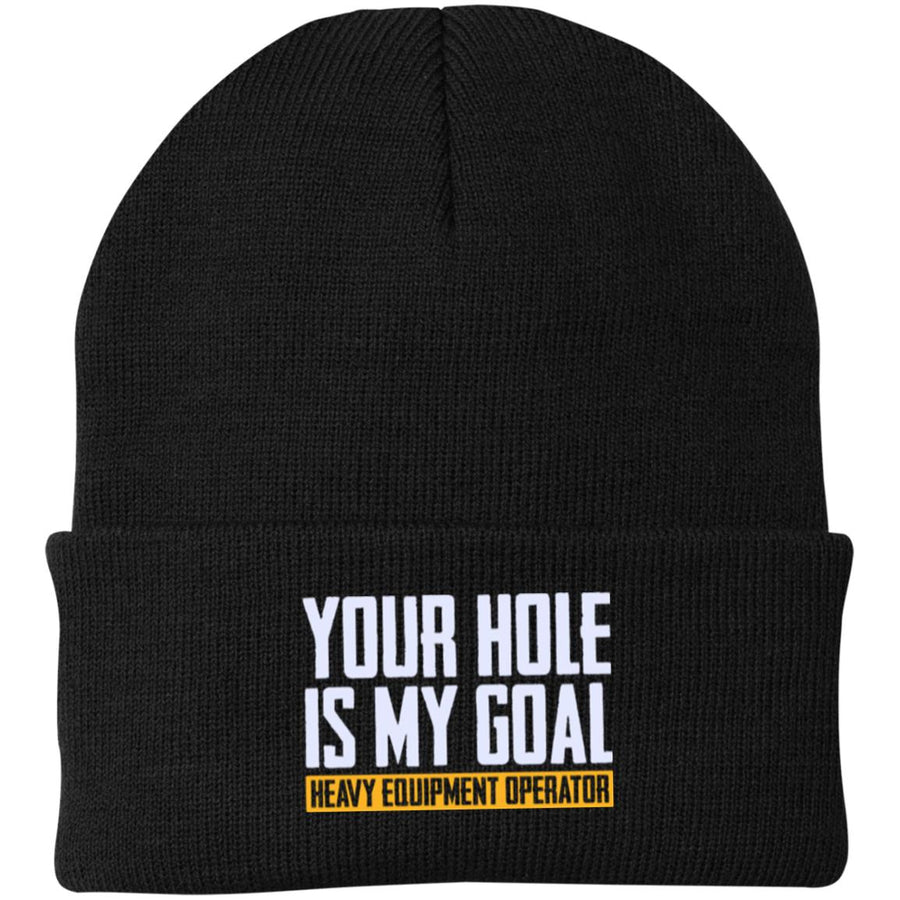 Your Hole Is My Goal - Knit Beanies