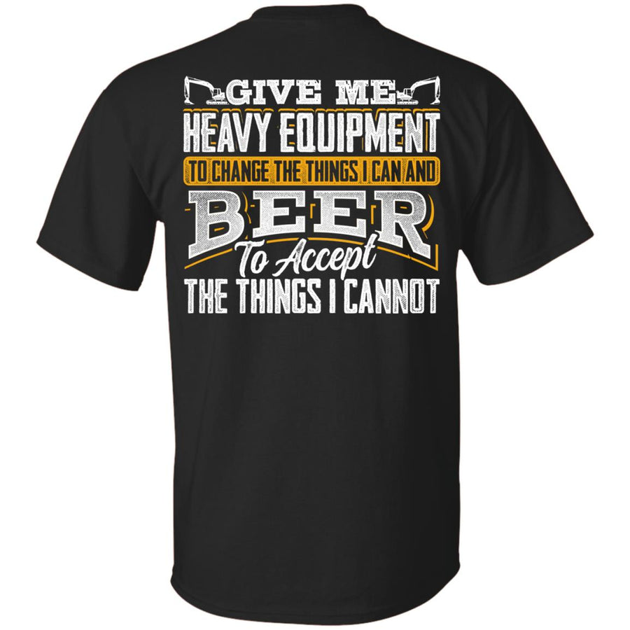 Heavy Equipment and Beer (BACK PRINT)