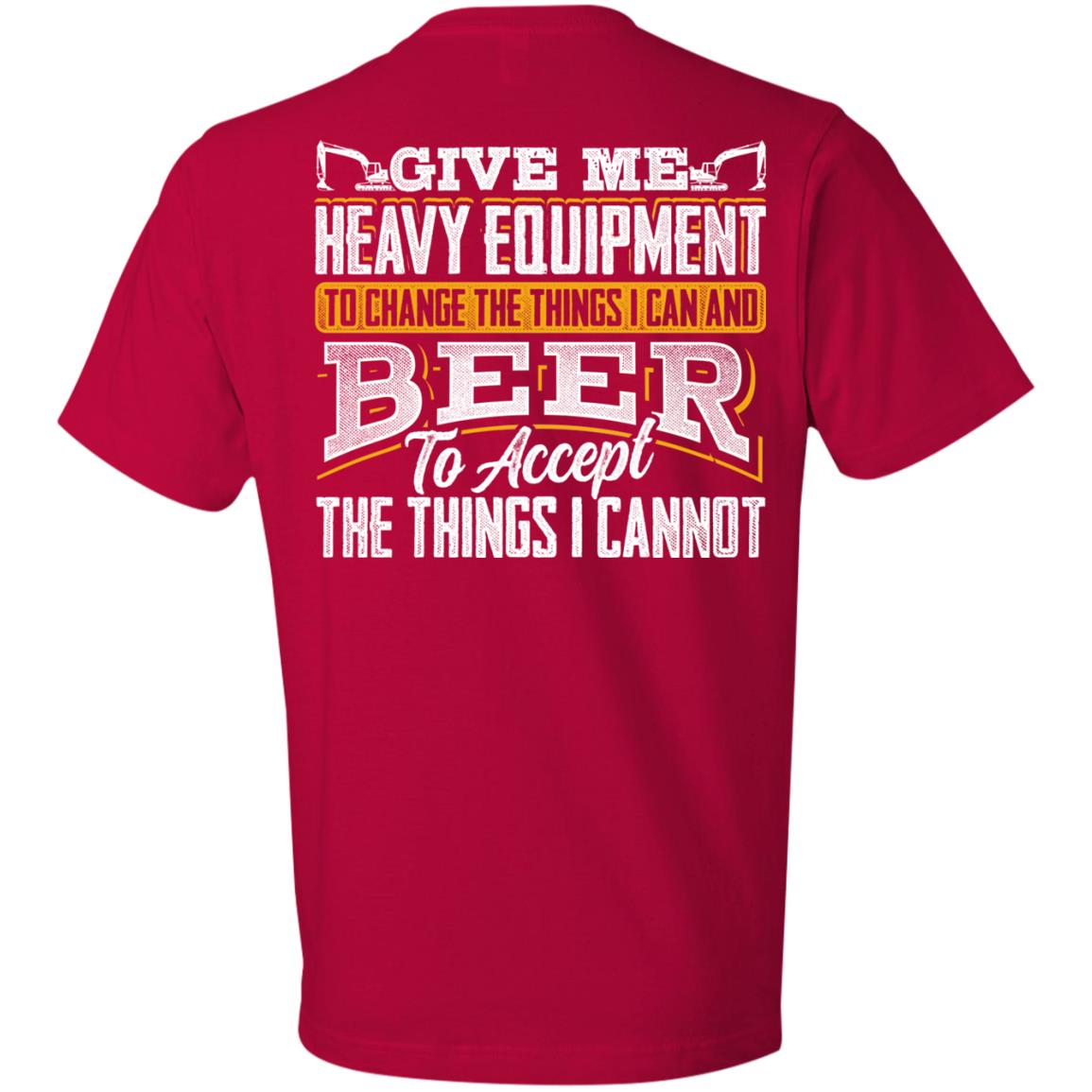 Heavy Equipment and Beer (BACK PRINT)