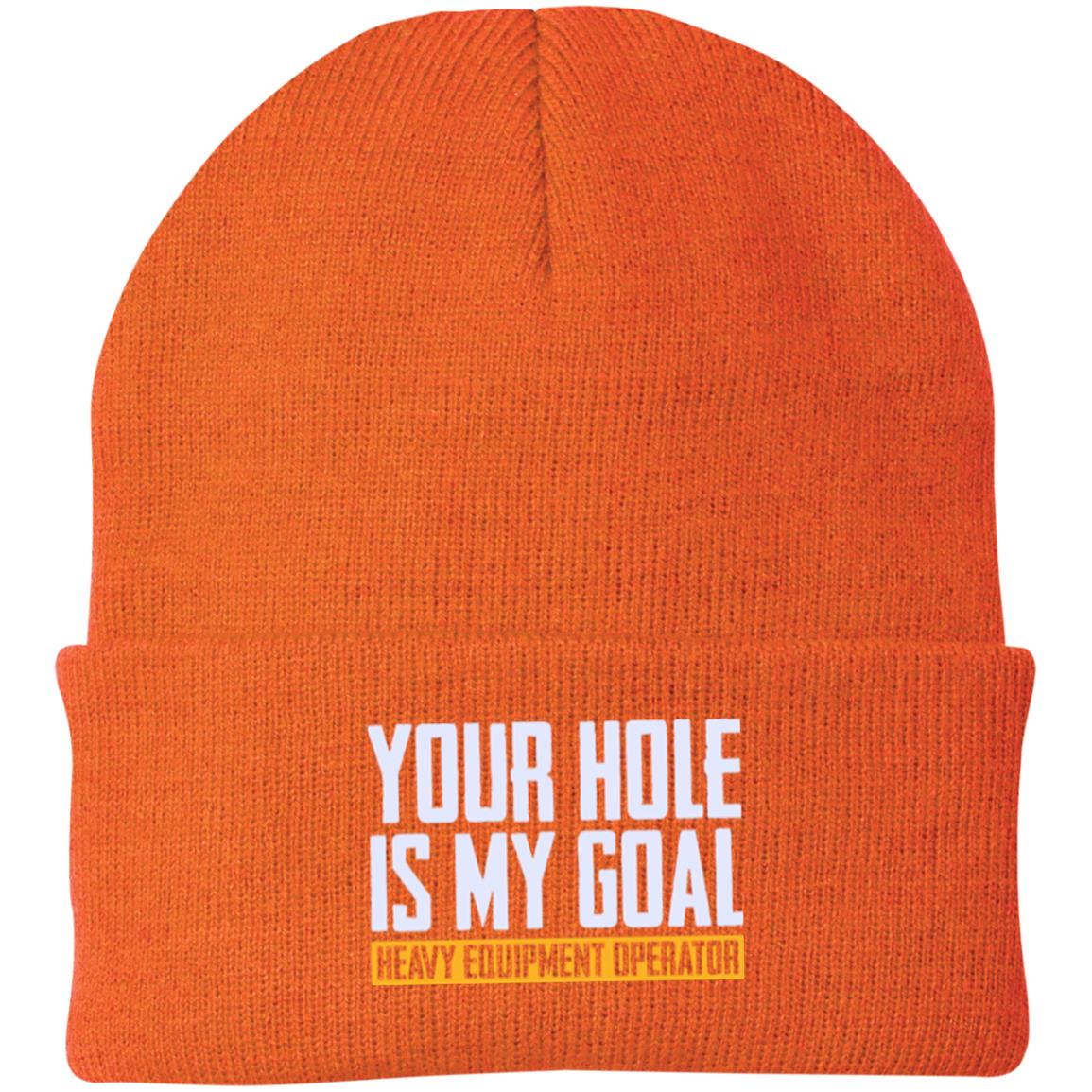 Your Hole Is My Goal - Knit Beanies
